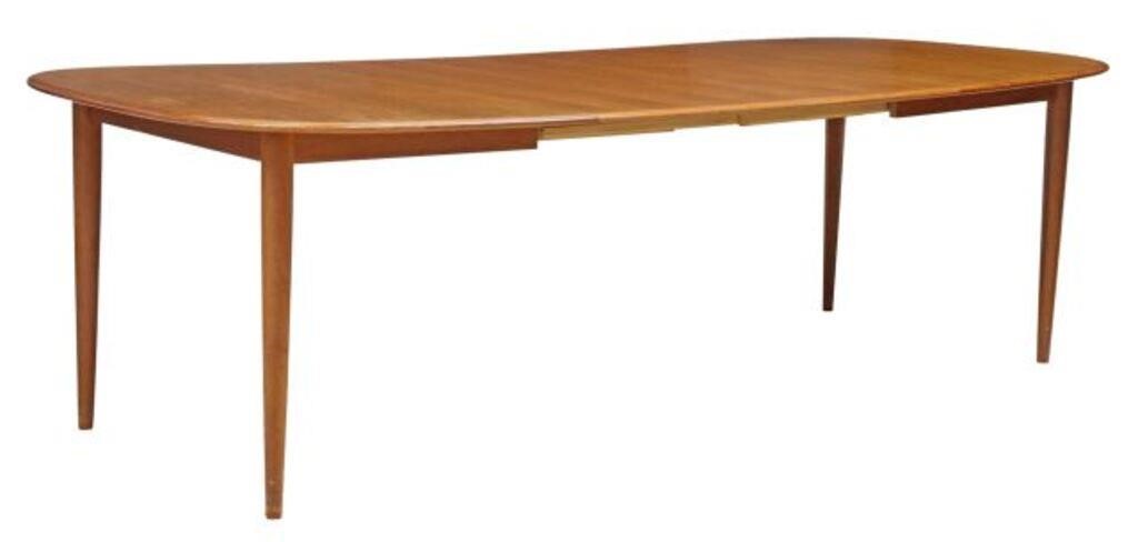 Appraisal: Danish mid-century modern teak extension table Skovmand Andersen c s