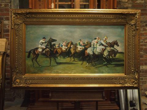 Appraisal: MANNER OF SIR ALFRED J MUNNINGS THE START Oil on