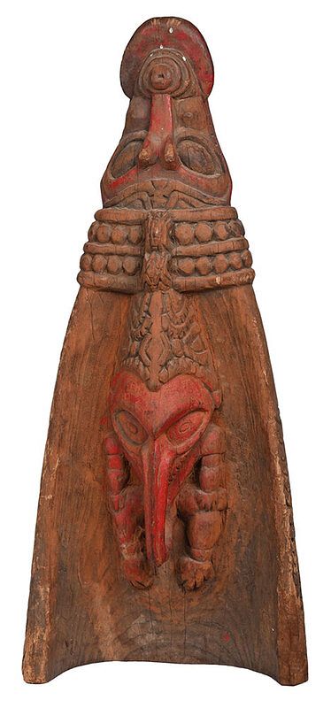 Appraisal: Papua New Guinea Figural Canoe Prow coastal Sepik River region