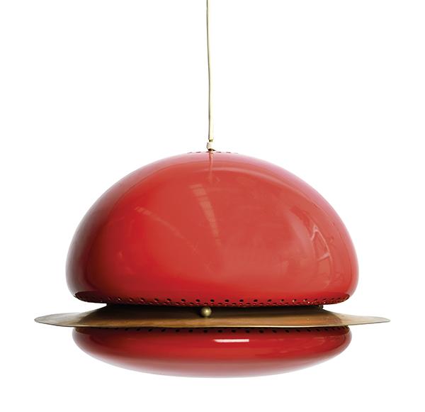 Appraisal: A TOBIA SCARPA CEILING PENDANT LIGHT c s Italy Manufacture