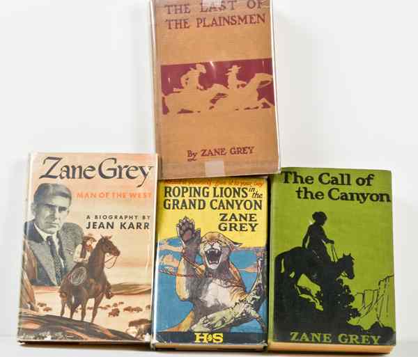 Appraisal: Books on Zane Grey and Buffalo Jones Lot of Includes