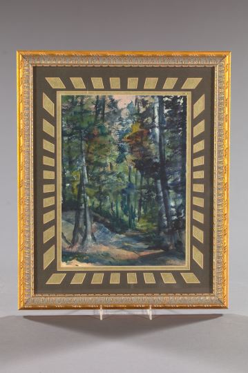 Appraisal: Lula Ameen American th Century The Forest Path watercolor on