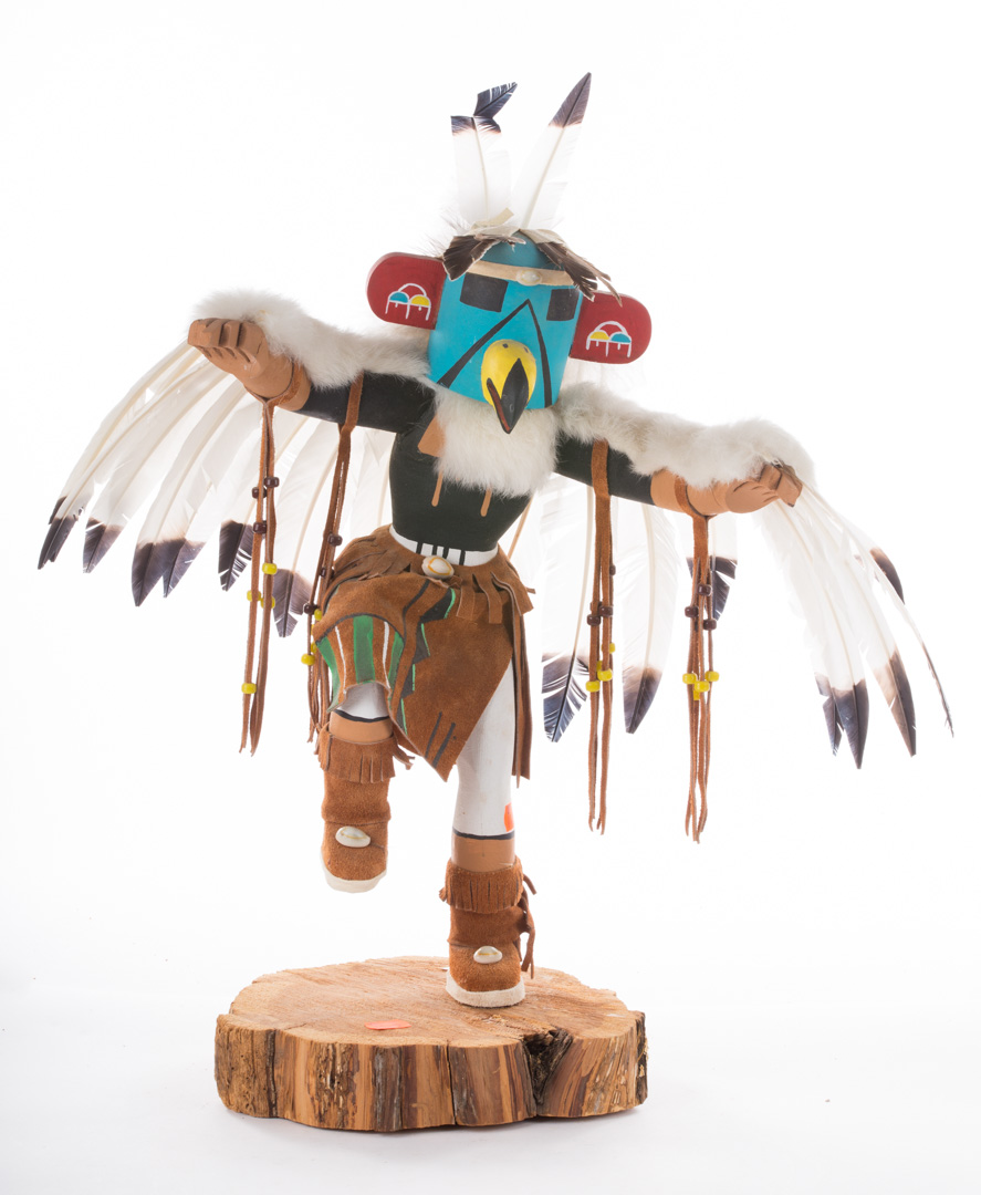 Appraisal: Kachina doll Eagle Dancer by Pauline Edsity polychrome wood and