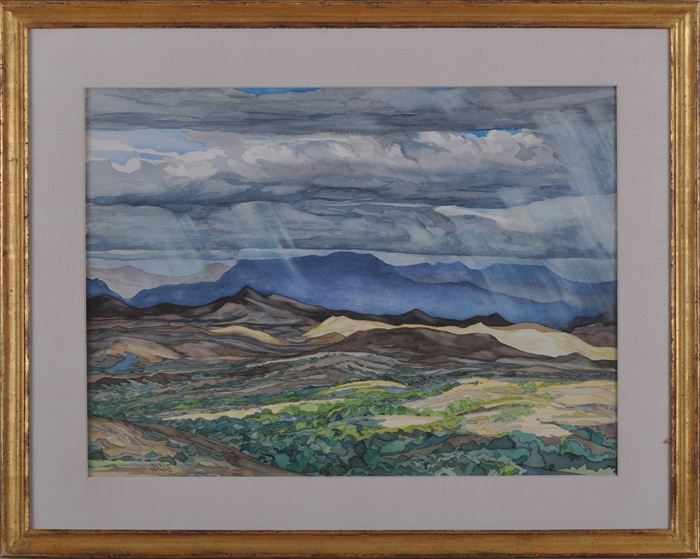 Appraisal: GEORGE HARKINS b CATALINA FOOTHILLS Watercolor on paper x in