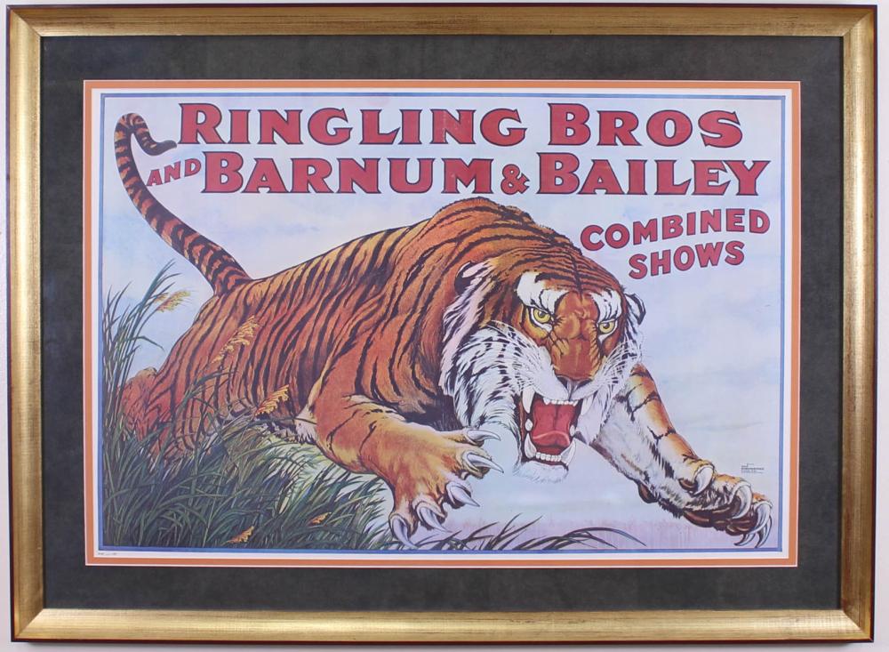 Appraisal: CIRCUS POSTER Ringling Bros and Barnum and Bailey Combined Shows