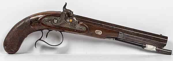 Appraisal: English Percussion Pistol with Ketland Lockplate cal smoothbore octagonal barrel