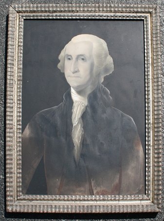 Appraisal: ENHANCED TH C PRINT PORTRAIT OF GEORGE WASHINGTON Sight size