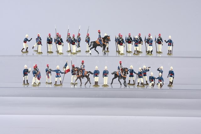 Appraisal: A similar lot of metal figures representing Egyptian Infantry officers