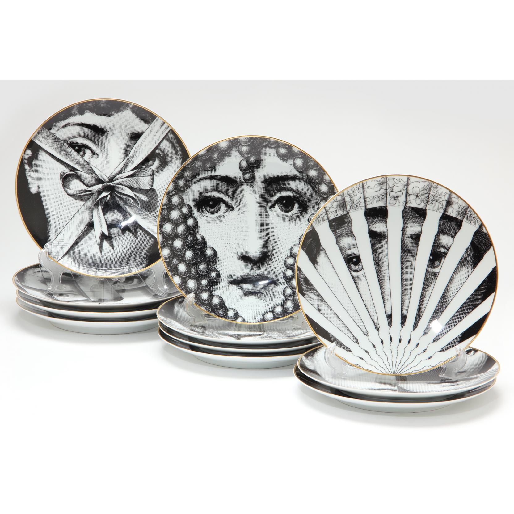 Appraisal: Piero Fornasetti for Rosenthal Julia Collector's Plates each from the