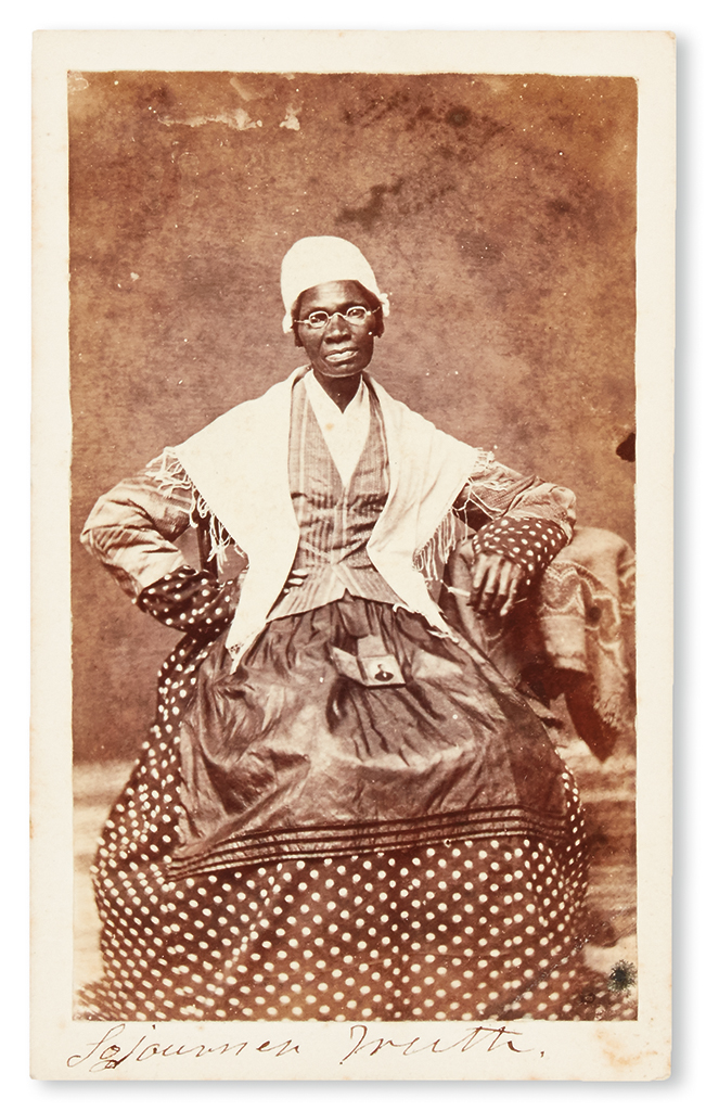 Appraisal: SLAVERY AND ABOLITION BAUMFRE ISABELLA 'SOJOURNER TRUTH Carte-de-visite photograph classic