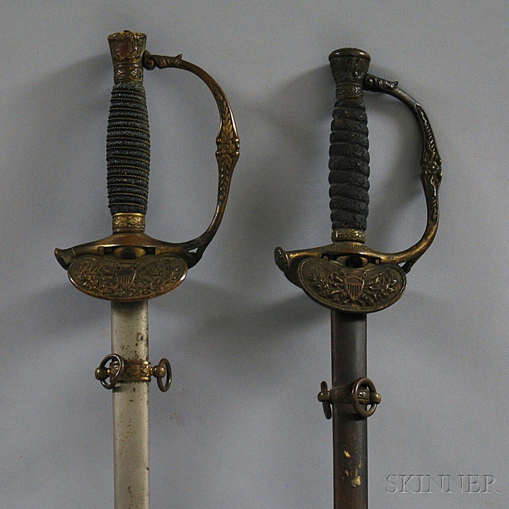 Appraisal: Two Swords and Scabbards one a G A R sword