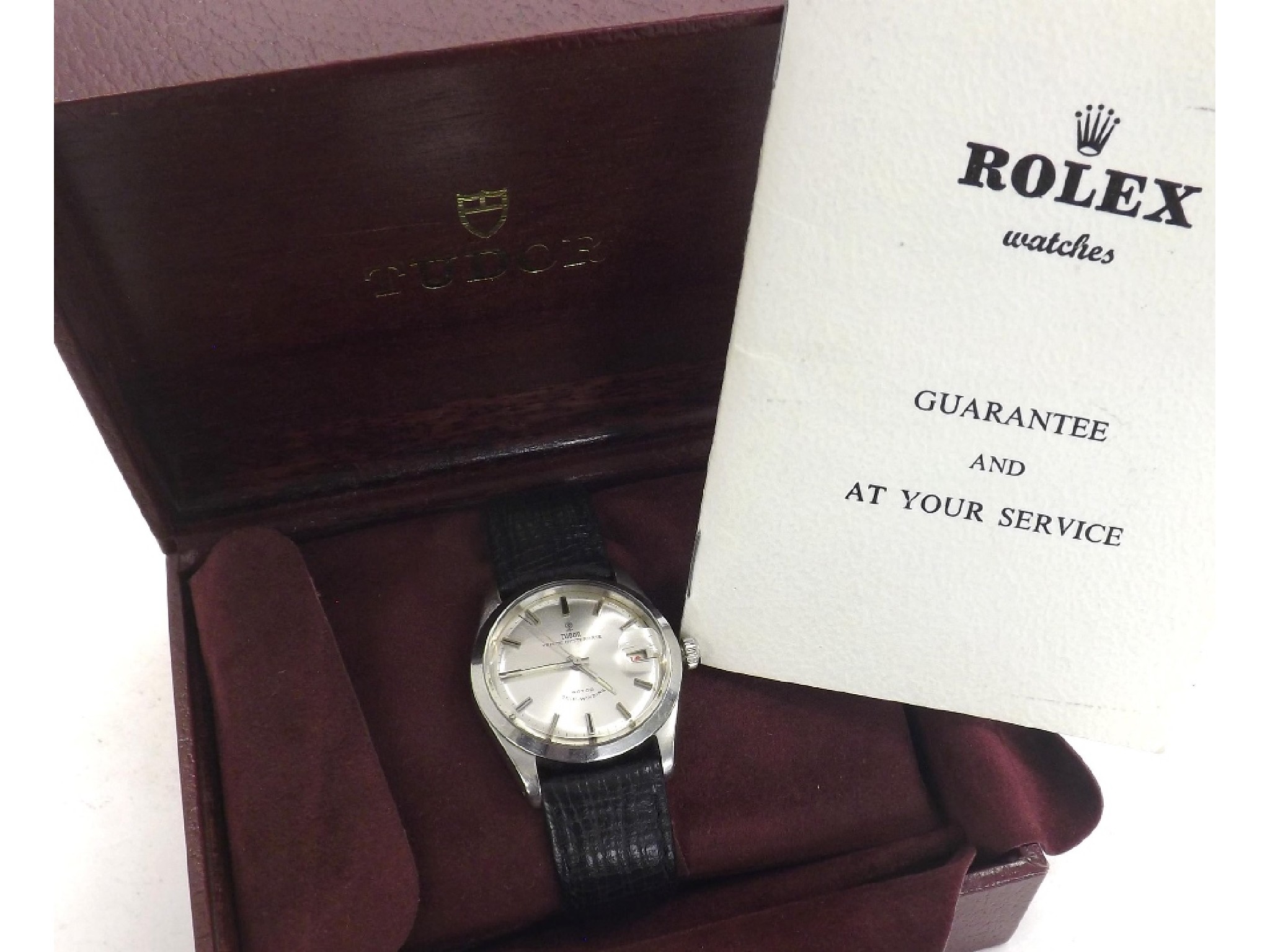 Appraisal: Tudor Prince Oysterdate Rotor Self-Winding stainless steel gentleman's wristwatch ref