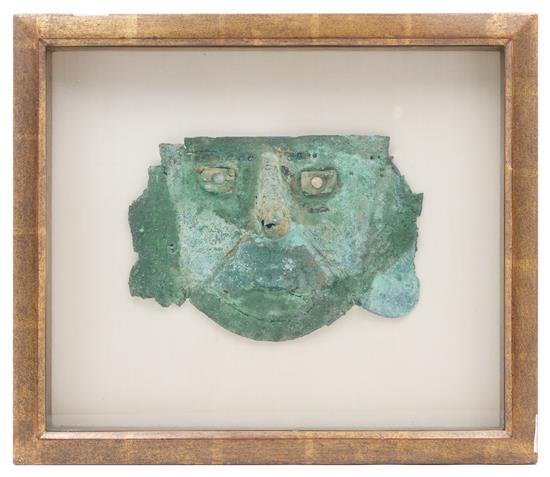 Appraisal: Sale Lot A Chancay Copper Mask peru circa a d