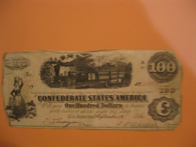 Appraisal: Confederate Civil War Note train scene Richmond Virginia