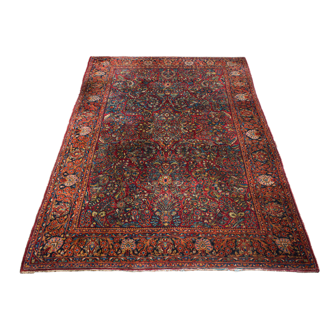 Appraisal: PERSIAN SAROUK CARPET Persian Sarouk carpet ' x '