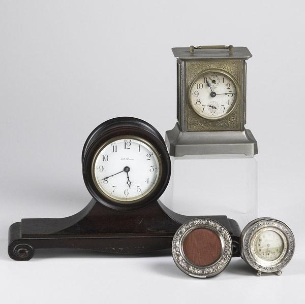 Appraisal: DECORATIVE CLOCKS Seth Thomas time only mantle clock and German