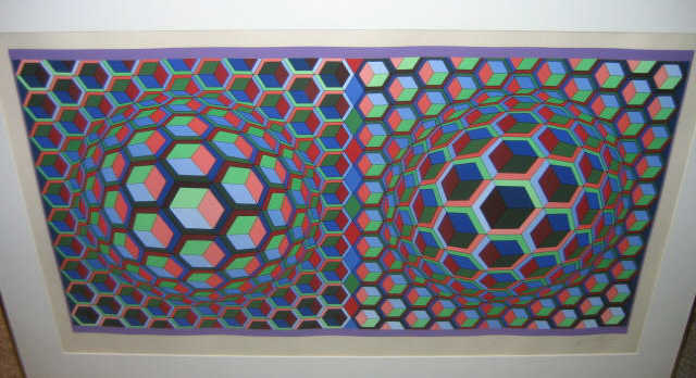 Appraisal: VICTOR VASARELY FRENCH HUNGARIAN - Color silkscreen signed and numbered