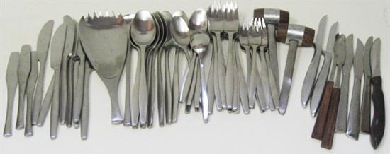 Appraisal: Assorted Dansk Stainless Steel Flatware pieces knives and three butter