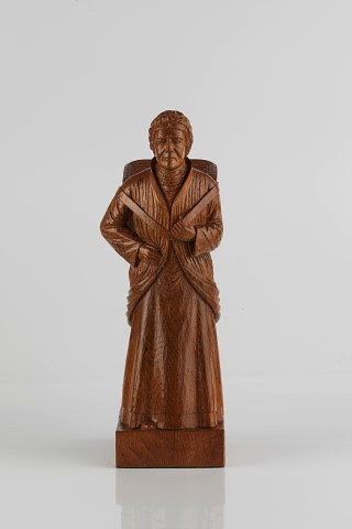 Appraisal: Robert Thompson of Kilburn British - Mouseman oak 'Fisherwoman'carved mouse