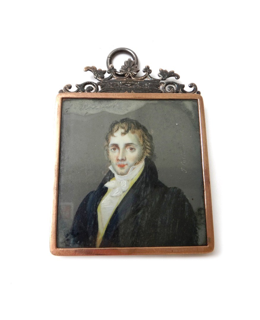 Appraisal: An early th century Continental portrait miniature on ivory of