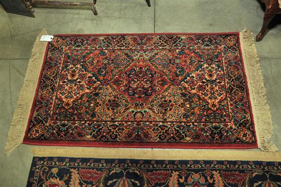 Appraisal: ORIENTAL STYLE MAT From the ''Karastan Collection'' with single border