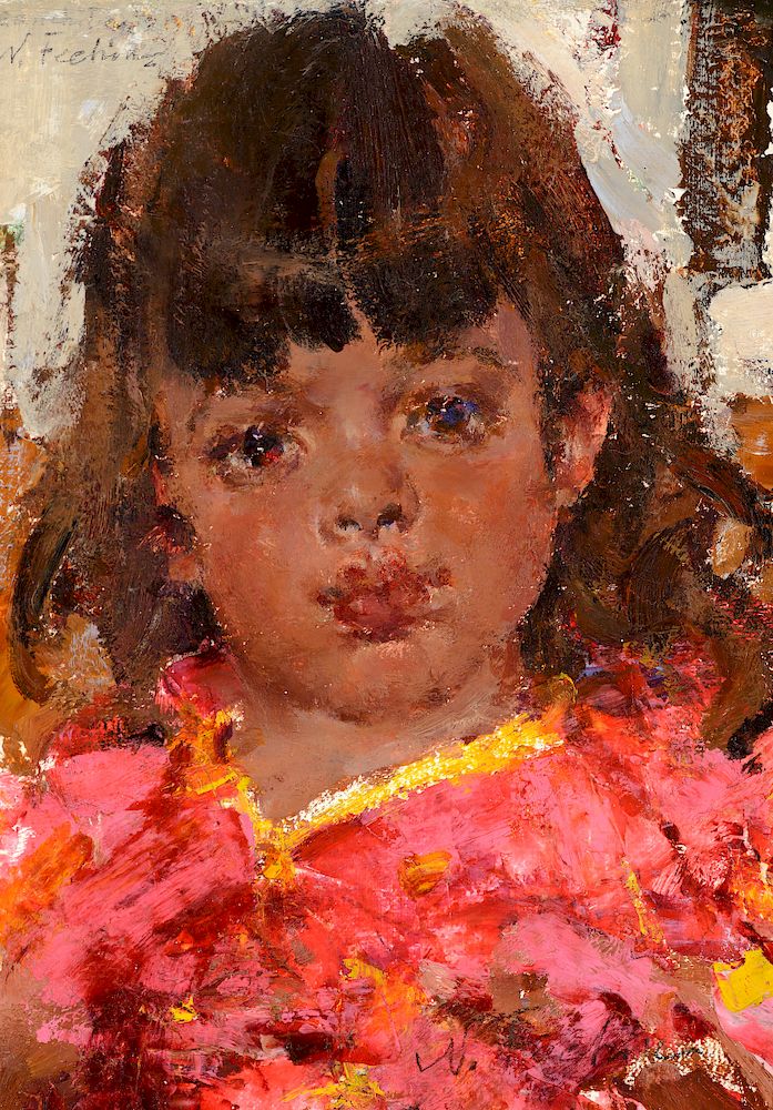 Appraisal: Nicolai Fechin Little Marie Exclusive on Bidsquare NICOLAI FECHIN Little