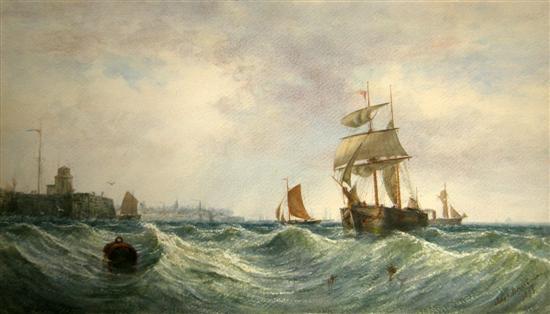 Appraisal: John O'Brien Egan ship coming into harbour signed and dated