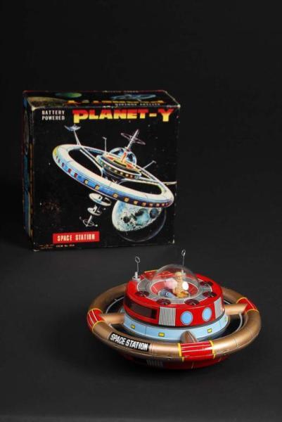 Appraisal: Planet-Y Space Station Toy Description Japanese Made by Nomura Working