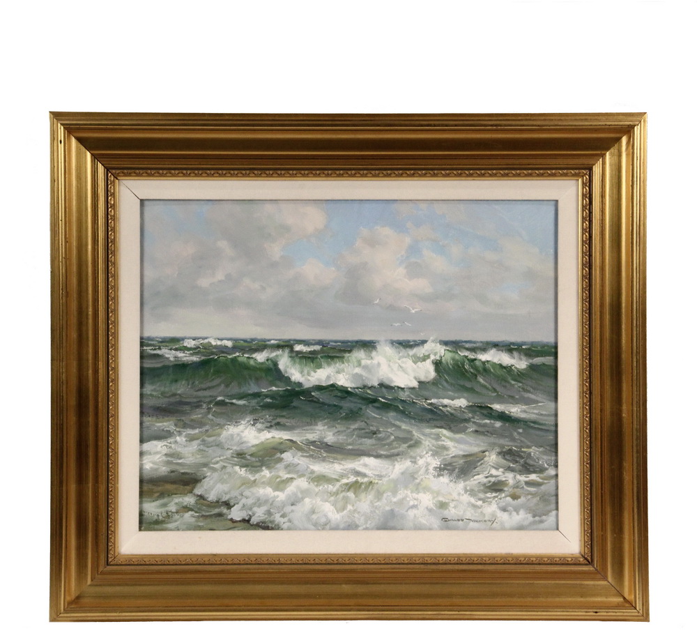 Appraisal: CHARLES BRIDGEMAN VICKERY IL - - Off Shore Surf oil