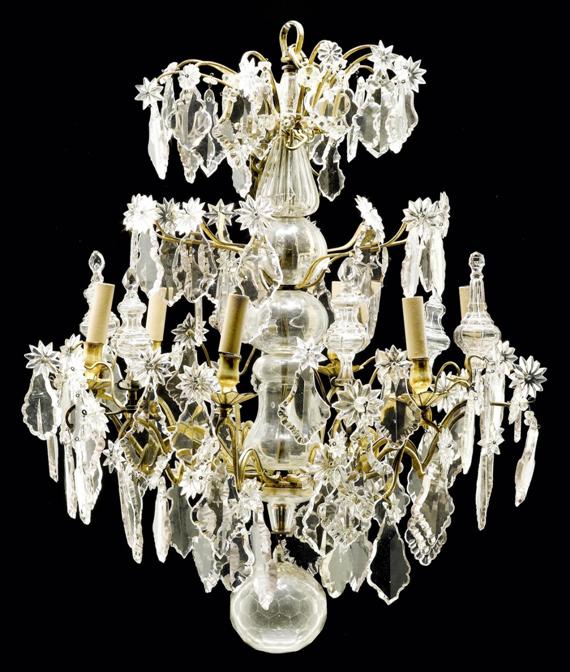 Appraisal: CHANDELIER late Louis XV Paris th th century Gilt metal