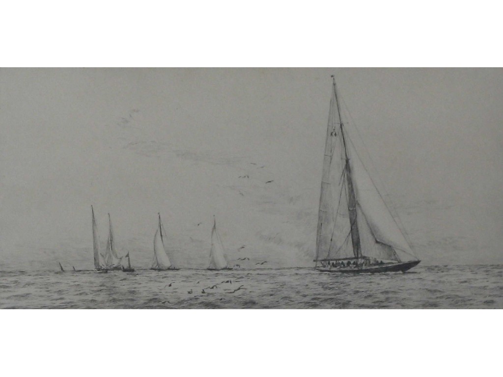 Appraisal: Rowland Langmaid The Endevour etching signed in pencil x -