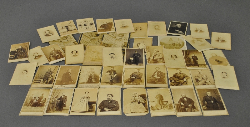 Appraisal: - Civil War cards Brady type cards incl Jefferson Davis