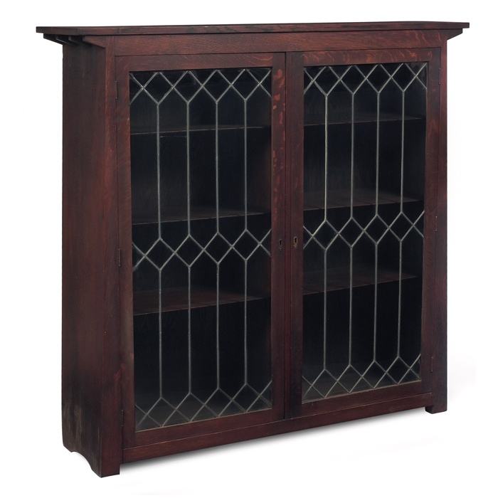 Appraisal: Arts and Crafts bookcase in the style of Limbert two