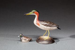 Appraisal: Miniature Bluebill Drake A Elmer Crowell - East Harwich MA