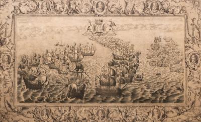 Appraisal: John Pine - after C Lempriere Battle Scenes four nautical