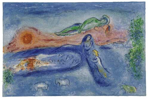 Appraisal: MARC CHAGALL La Mort de Dorcon Color lithograph x mm