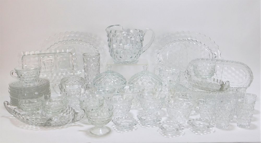 Appraisal: PC Fostoria American Assorted Serve Glassware United States th Century