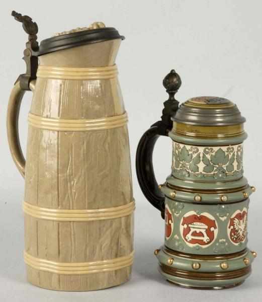 Appraisal: Lot of Mettlach Steins Description Includes a half-liter stein incised