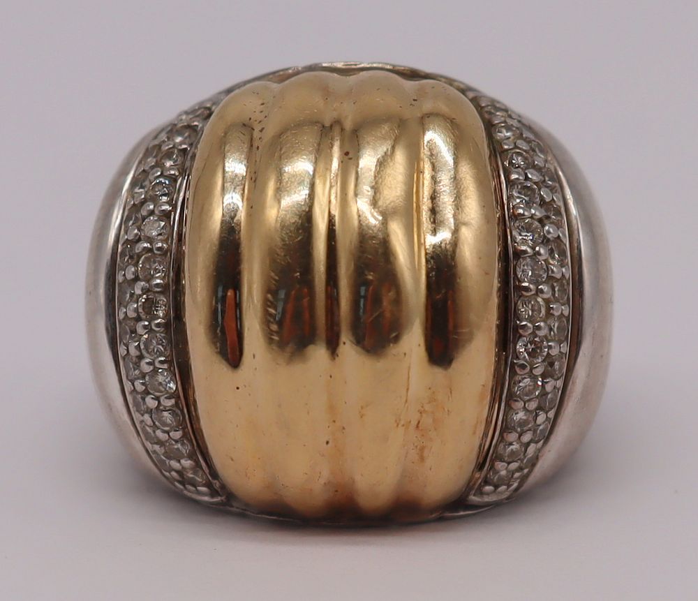 Appraisal: JEWELRY John Hardy kt Gold Sterling and Diamond Ring John