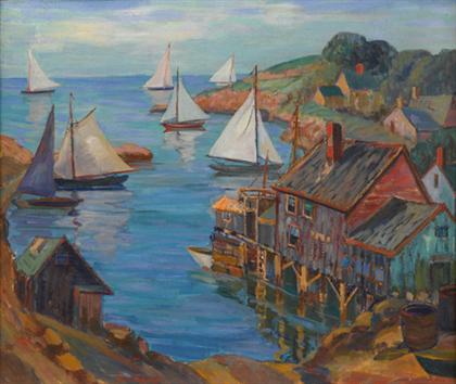 Appraisal: FERN ISABEL COPPEDGE american - PIGEON COVE Signed 'Fern I