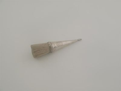 Appraisal: A William Mary conical clothes whisk with a knop finial