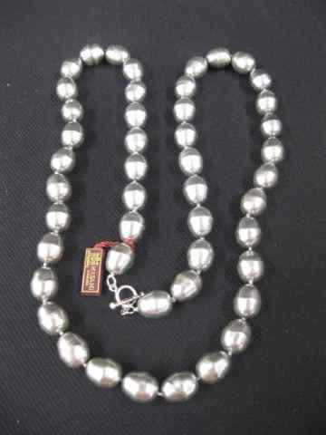 Appraisal: Masami Silver Grey Mother of Pearl Necklace pearls '' x