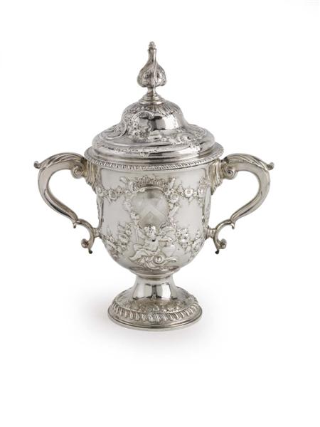 Appraisal: A George II cup and cover Ayme Videau London the