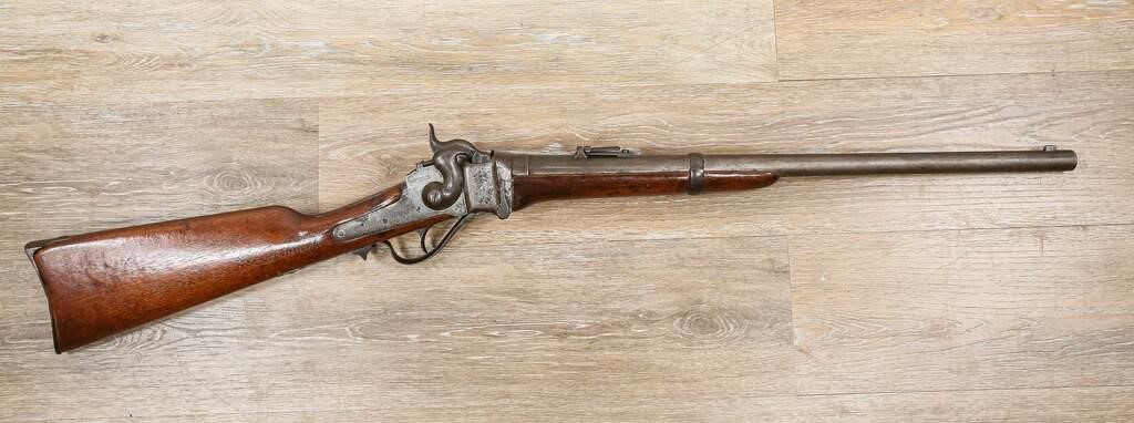 Appraisal: Sharps R S Lawrence caliber lever action saddle ring carbine