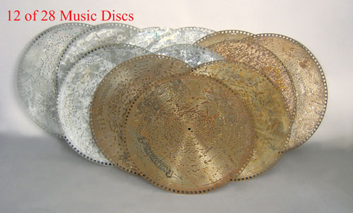 Appraisal: Twenty-seven music box discs th c dia