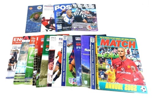 Appraisal: A group of football programmes comprising Newcastle United Season programme