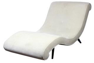 Appraisal: Custom Adrian Pearsall style chaise lounge Custom Adrian Pearsall style