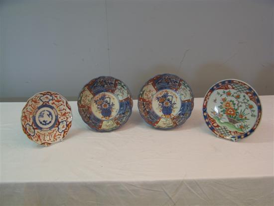 Appraisal: Two Japanese Imari pattern bowls diameter and four other Imari