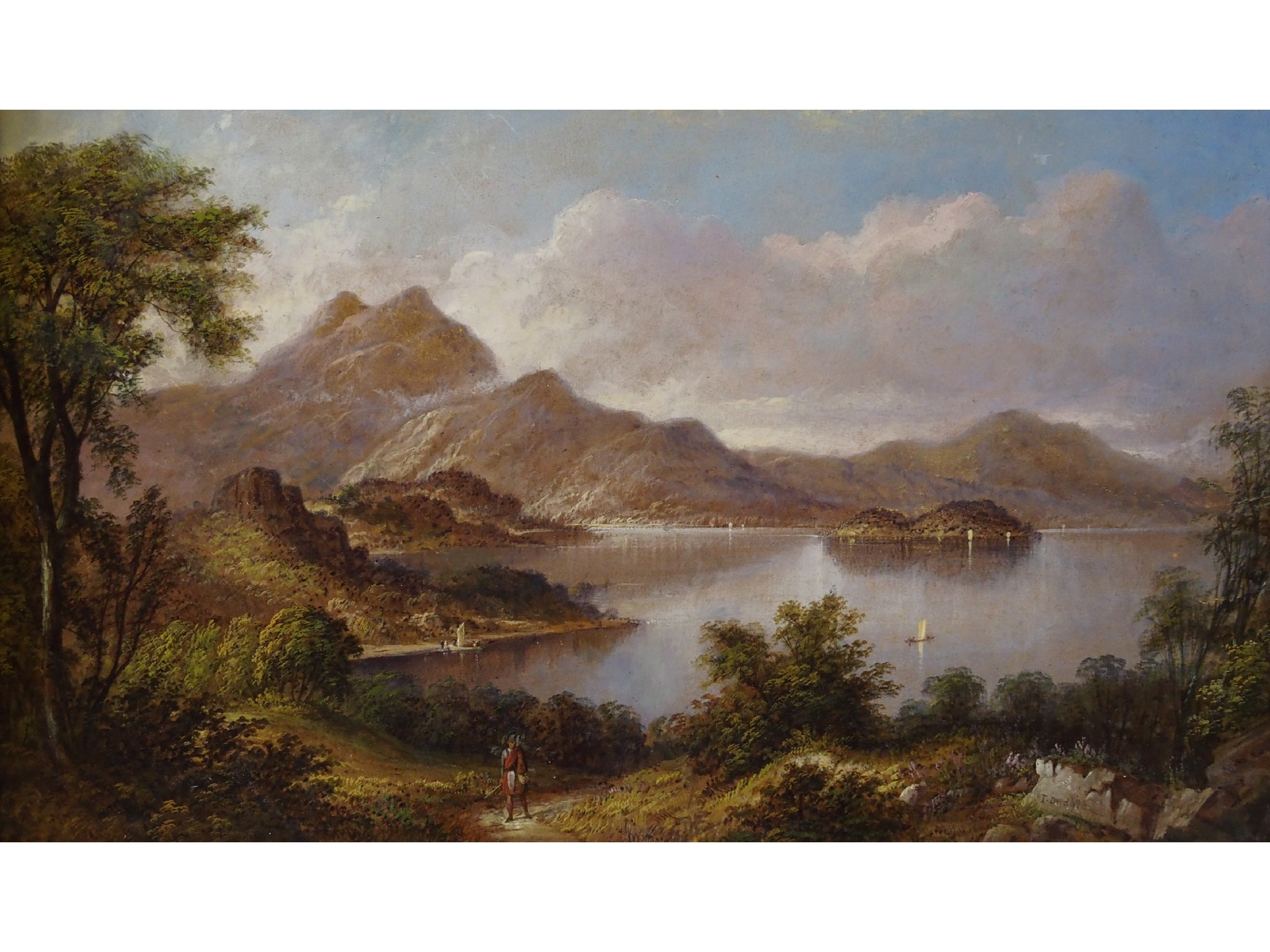 Appraisal: THOMAS DUDGEON Scottish c - THE VIEW TO A LOCH