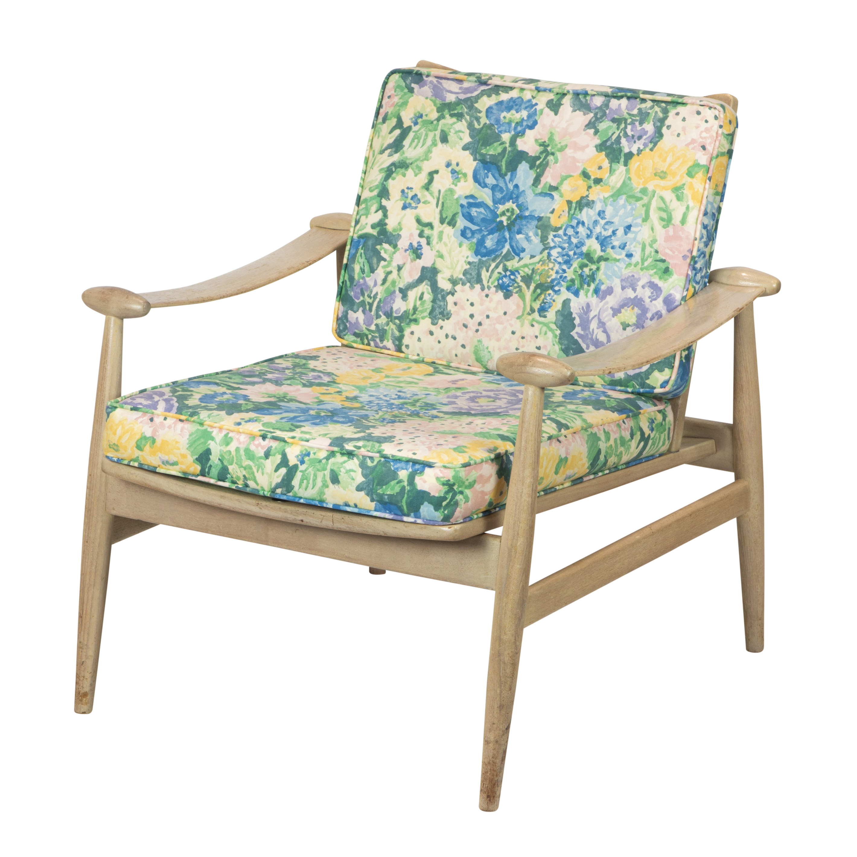 Appraisal: FINN JUHL FOR JOHN STUART WHITE WASHED ARMCHAIR Finn Juhl